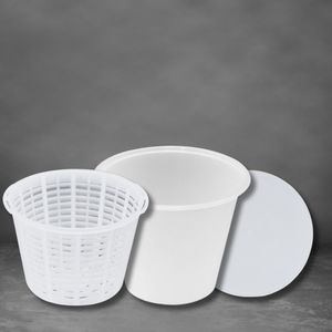 Container & Lid for Small Ricotta basket - Cheeselinks Australia