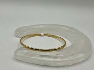 Bangle: Plain Half Round Bangle | 9ct Yellow Gold | 3.5mm wide