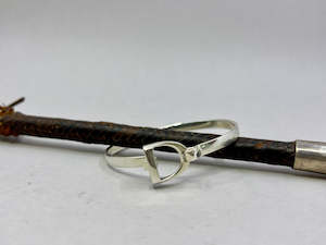 Small Hinged Stirrup Bangle | End of Line