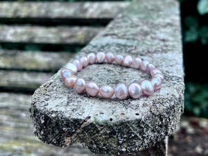 Bracelets: Freshwater Pink Pearl Bracelet | 8-9mm Pearls