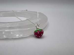 Strawberry Pendant and Chain Set