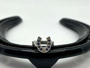 Rings: Horseshoe Ring with Gemstones | Medium