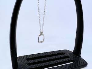 SUPER MINI Stirrup Pendant and Chain Set
