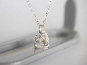 Stirrup Pendants: MINI Stirrup Pendant | Horse Head