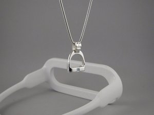 Pendants: MEDIUM Stirrup Pendant | with Gemstones