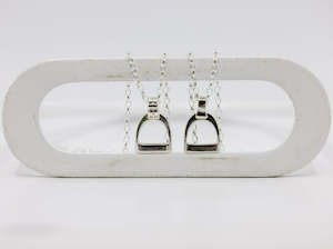 SMALL Stirrup Pendant and Chain Set