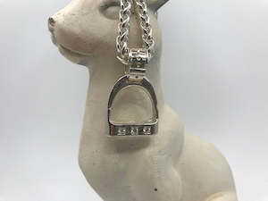 Jumbo Stirrup Pendants: JUMBO Stirrup Pendant | Diamonds