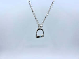 Jumbo Stirrup Pendants: JUMBO Stirrup Pendant | 1 Gemstone