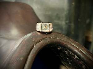 Rings: Aquamarine and Diamond Ring