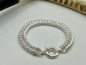 Bracelets: Double Curb Chain Bracelet | Large 10mm