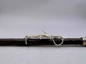 Hunt Whip Stockpin | Small | with Small Running Hare