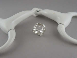 Rings: Split Wide Band with Snaffle Ring | End of Line