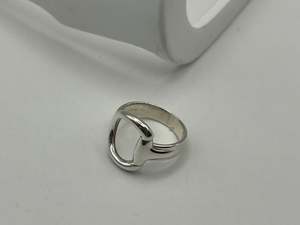 Large Half Snaffle Ring | Sterling Silver | Preloved