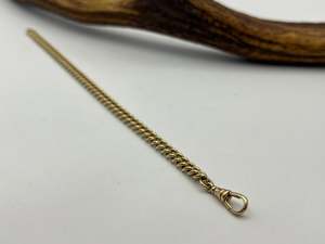 9ct Yellow Gold Single Curb Bracelet | Preloved