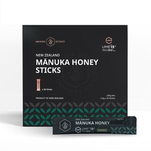 MANUKA SCIENCE MANUKA HONEY STICKS UMF 15+ 20 STICKS - CHEMi - NZ Health Supplem&hellip;