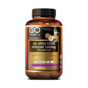 Products: GO HEALTHY APPLE CIDER VINEGAR 1000MG WITH CAPSI-SLIM 60CAPS - CHEMi - NZ Health Supplements & Cosmetics