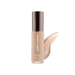 Nude By Nature: LIQUID MINERAL FOUNDATION - Light/Medium 30 ml