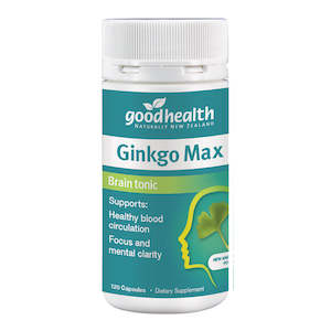 Good Health: Good Health Ginkgo Max Brain Tonic Caps 120s