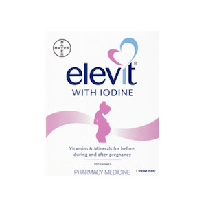 Elevit And Menevit: Elevit Iodine Pregnancy Supplement  100 tablets