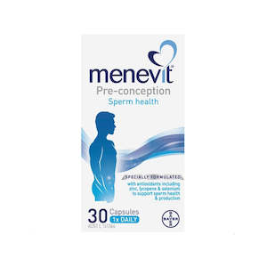 Elevit And Menevit: Menevit Supplement 30 capsules