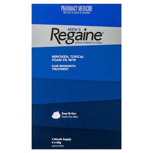 Regaine: Regaine for Men Extra Strength FOAM 240g - 4 Months Supply 4 x 60 ml