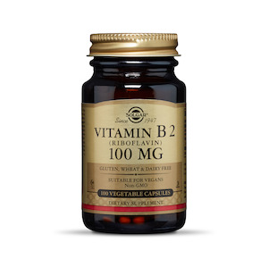 Vitamin B2 100mg 100 vege capsules