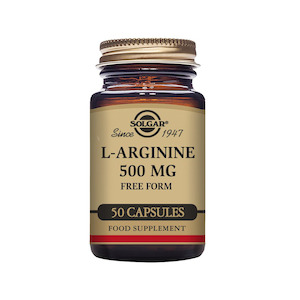 Solgar: L-Arginine 500mg 50 vege capsules
