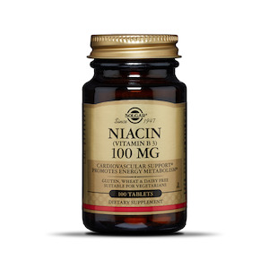 Solgar: Niacin Vitamin B3 100mg 100 tablets