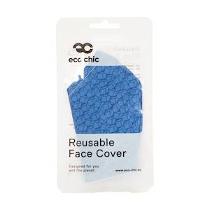 Reusable Face Cover Adults - Blue Cubes