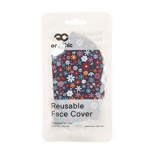 Covid Essentials: Reusable Face Cover Adults - Black Ditsy