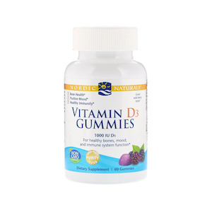 Vitamin D3 Gummies Wildberry  60 gummies