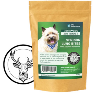 Pets: GNZ Venison Lung Bites 150g
