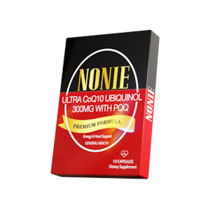NONIE Ultra CoQ10 Ubiquinol 300mg with PQQ 10 Capsules