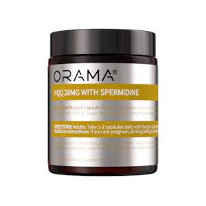 ORAMA PQQ 20mg with Spermidine 30 Capsules