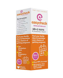 EasyCheck Ovulation Kit Orange 11 Pack