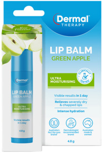 Beauty: Dermal Therapy Lip Balm Stick Green Apple 4.8g