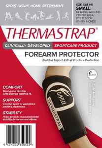 Thermastrap Forearm Padded Support Black Size Small