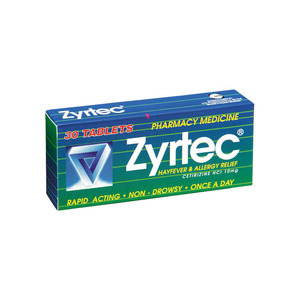 Zyrtec Allergy & Hayfever Relief 30 tablets