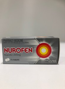Pharmacy: Nurofen Tablets 72 tablets