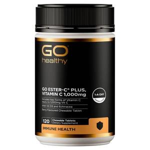 Go Healthy: GO Healthy Ester-C Plus, Vitamin C 1,000mg 120 Tablets