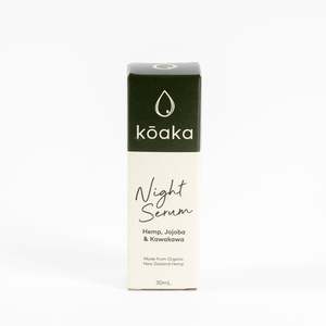 Koaka: Hemp Seed Oil Night Serum 30ml
