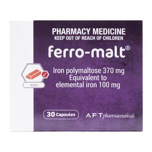 Supplements And Superfoods: Ferro-Malt 100mg 30 Capsules