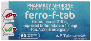 Ferro-F-Tab 310mg 60 Tablets