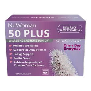 NuWoman 50 PLUS Wellbeing & Bone Support 60 Capsules