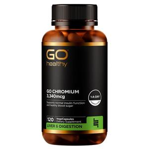 GO Healthy Chromium 3,340mcg 120 VegeCapsules