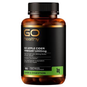 GO Healthy Apple Cider Vinegar 1,000mg 90 VegeCapsules
