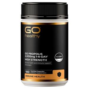 Go Healthy: GO Healthy Propolis 2,000mg 1-A-Day 180 Capsules
