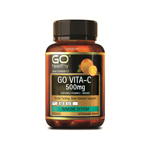 Go Healthy: Go Vita-C 500mg Orange  50 chewable tablets