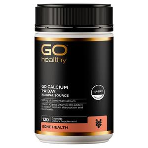 Go Healthy: GO Healthy Calcium 1-A-Day Natural Source 120 Capsules