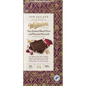 Whittakers Artisan Collection Chocolate Plum & Almond 100g